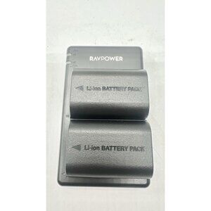RavPower LP-E6 Battery Charger For Canon Rebel E6NH LP-E6N No Cable